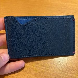 Sofia Fima Navy Leather Card Case - Brand New